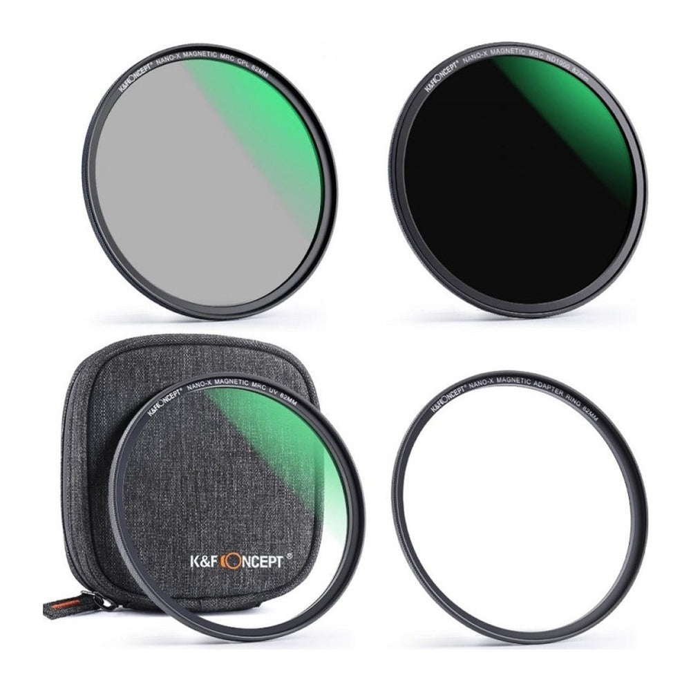 KF Concept Magnetic 77mm Magnetic 4 in 1 Lens Filter Kit