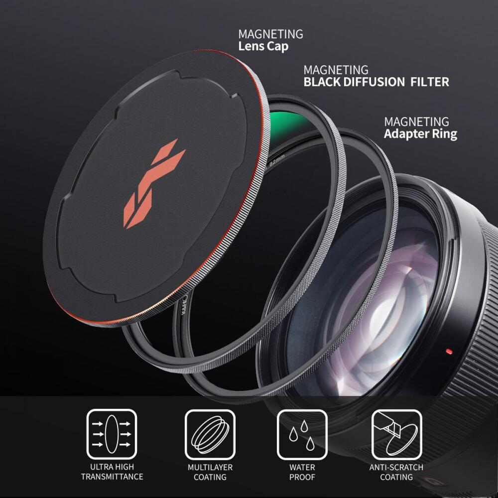 KF Concept Nano X Magnetic 77mm 1/4 Black Mist Filter