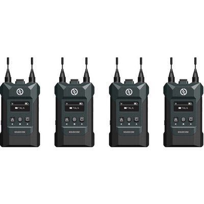 Hollyland Solidcom M1 Full-Duplex Wireless Intercom Solution - 4 Beltpacks image 2
