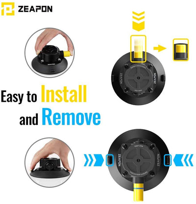 Zeapon 4.5" Hyla Suction Cup with M6 Screw(1/4" or 3/8")