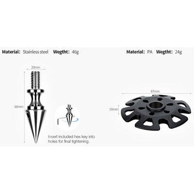 Leofoto TFW Sand/Snow Tripod Shoes With Spike (Set of 3)