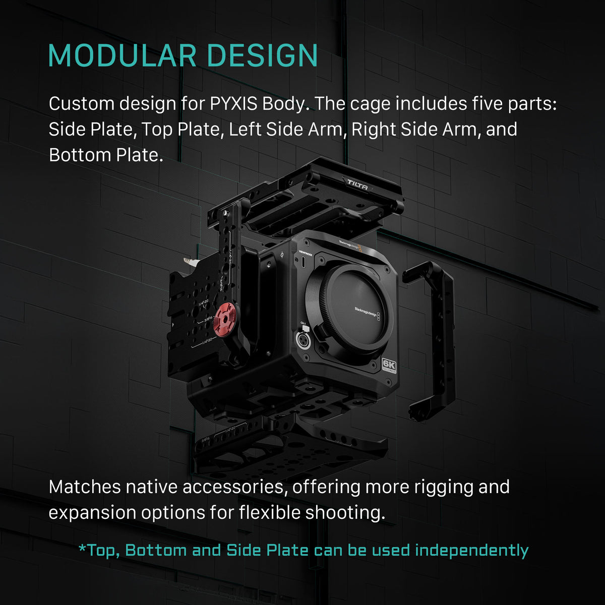 Tilta Camera Cage for Blackmagic PYXIS 6K/12K Pro Kit - V Mount