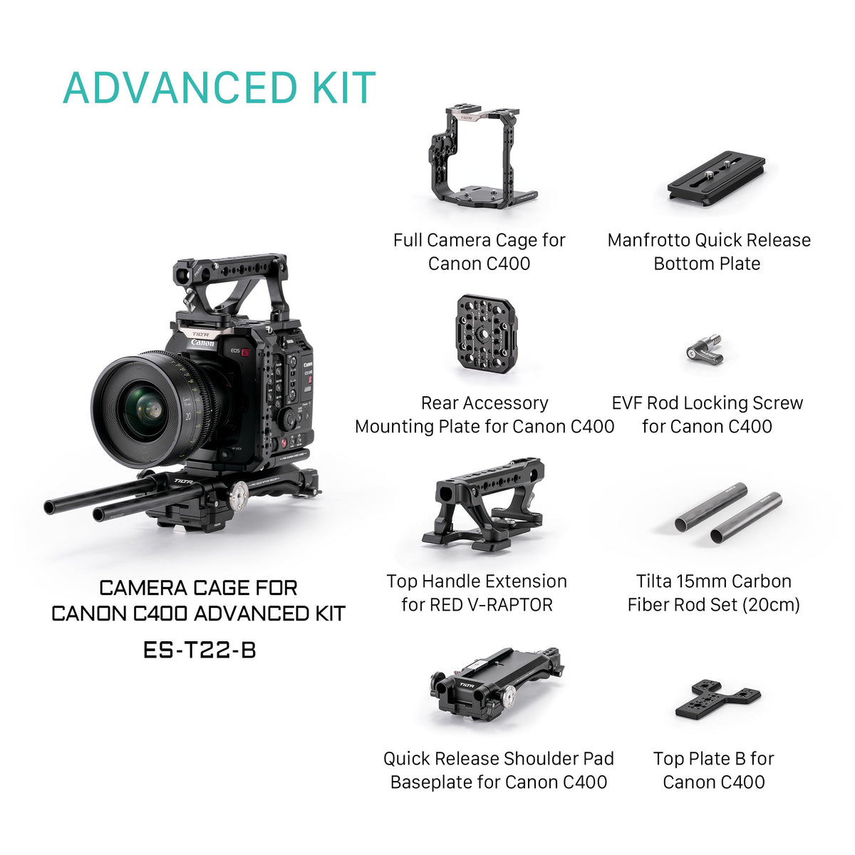 Tilta Camera Cage for Canon C400 Advanced Kit