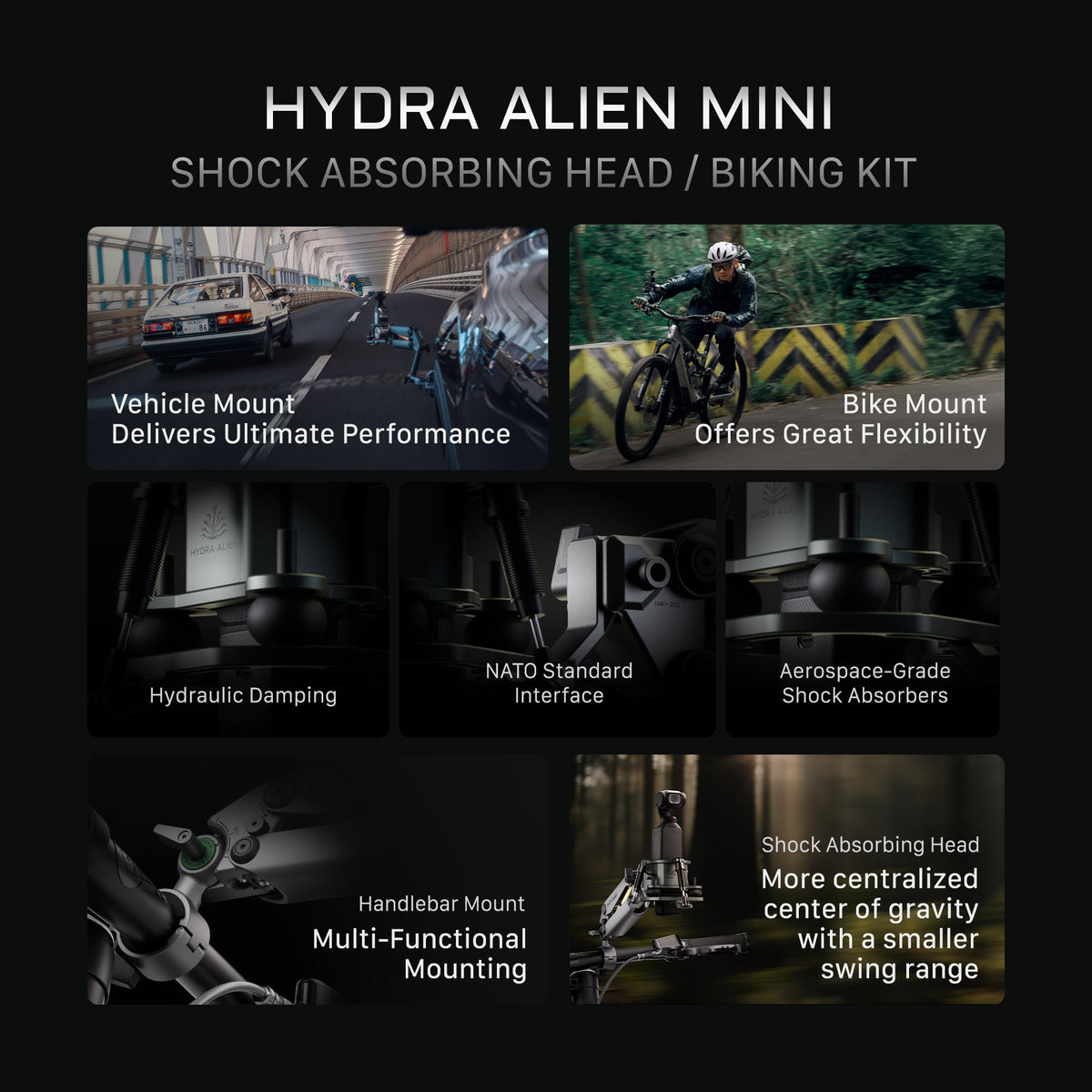 Tilta Hydra Alien Mini Biking Kit - Titanium Gray