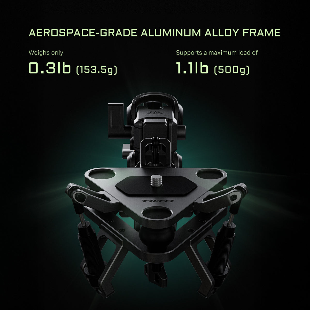 Tilta Shock Absorbing Head for Hydra Alien Mini (Universal) - Titanium Gray