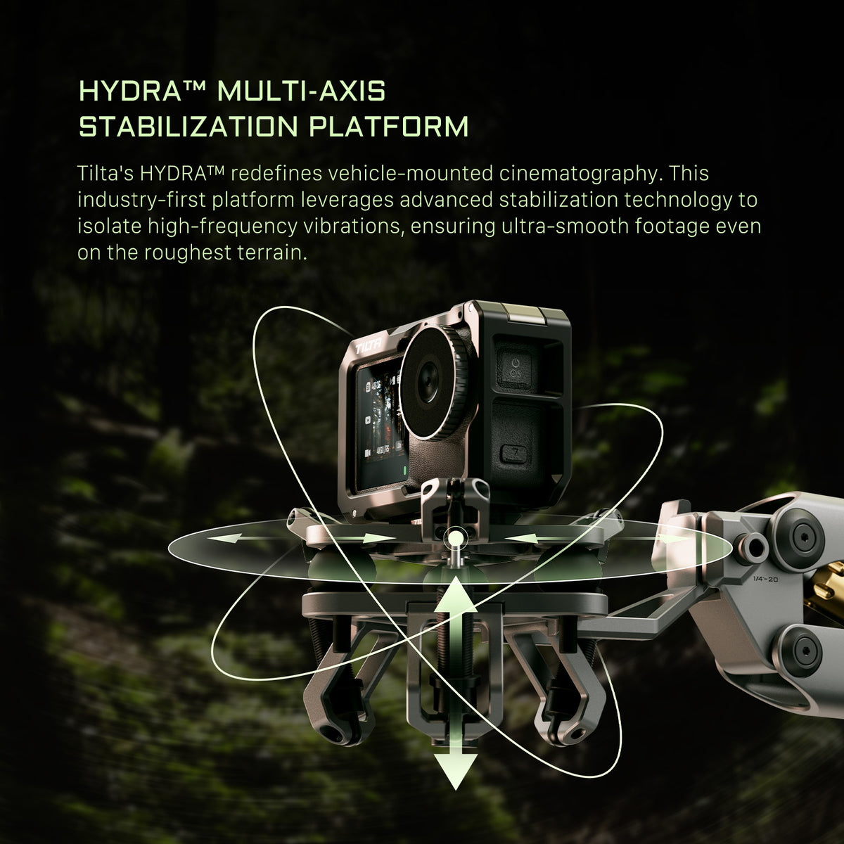 Tilta Shock Absorbing Head for Hydra Alien Mini (Universal) - Titanium Gray