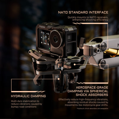 Tilta Shock Absorbing Head for Hydra Alien Mini (Universal) - Titanium Gray