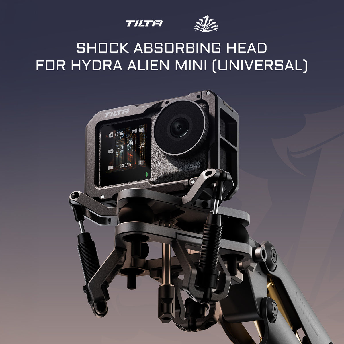 Tilta Shock Absorbing Head for Hydra Alien Mini (Universal) - Titanium Gray