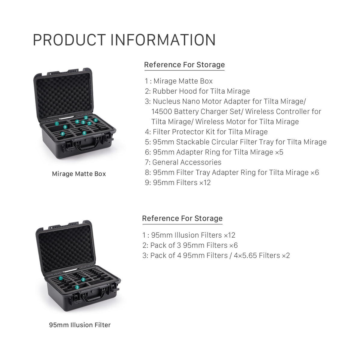 Tilta 95mm Circular Filter Carrying Case for Tilta Mirage