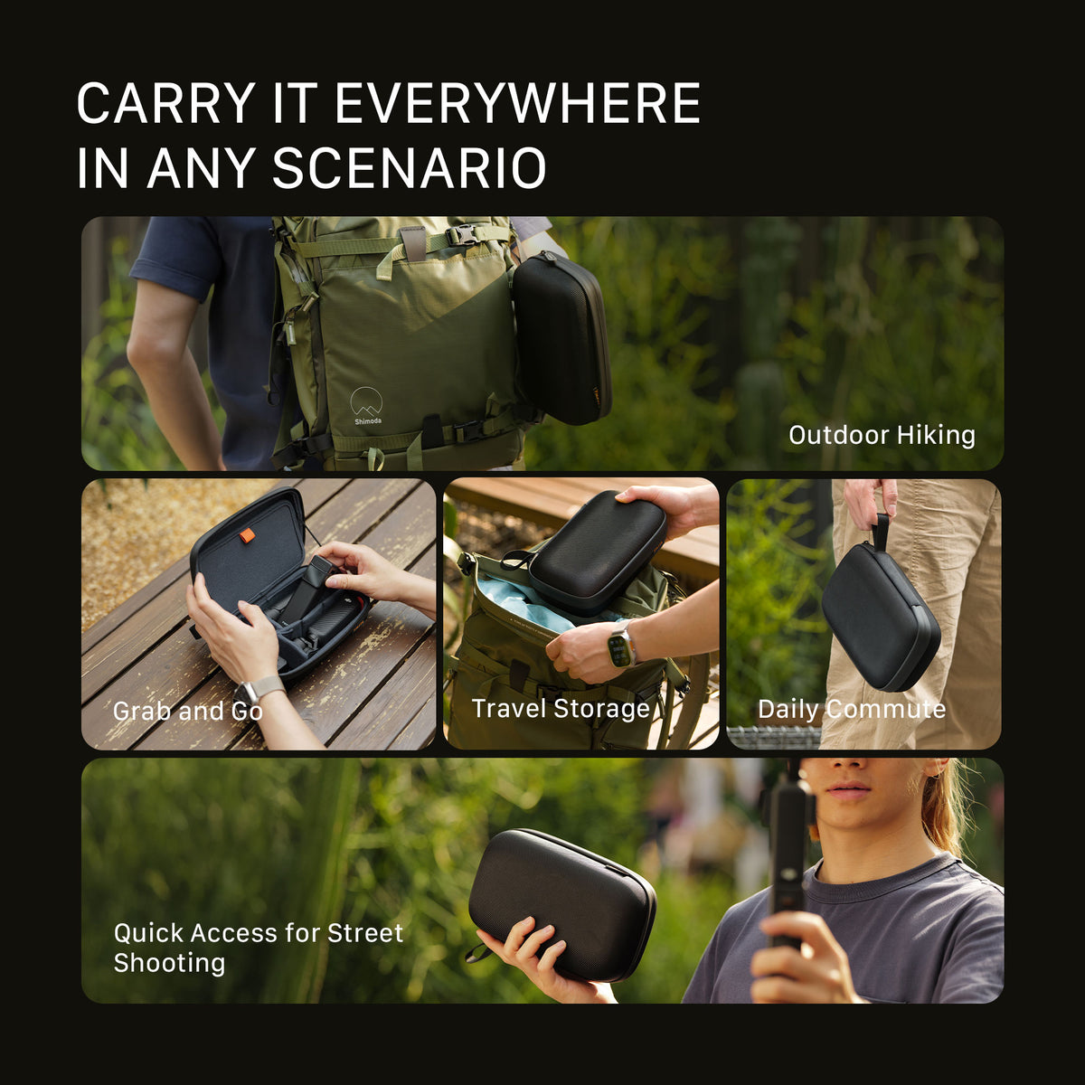 Tilta Universal Carrying Case for Action Cameras - Black