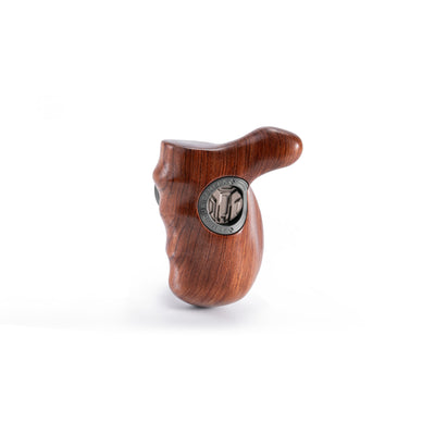 Tilta Advanced Left Side Wooden Handle – Black - 1/4-20" with Locating Pins