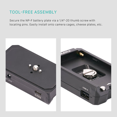 Tilta L Series Battery Plate – Black