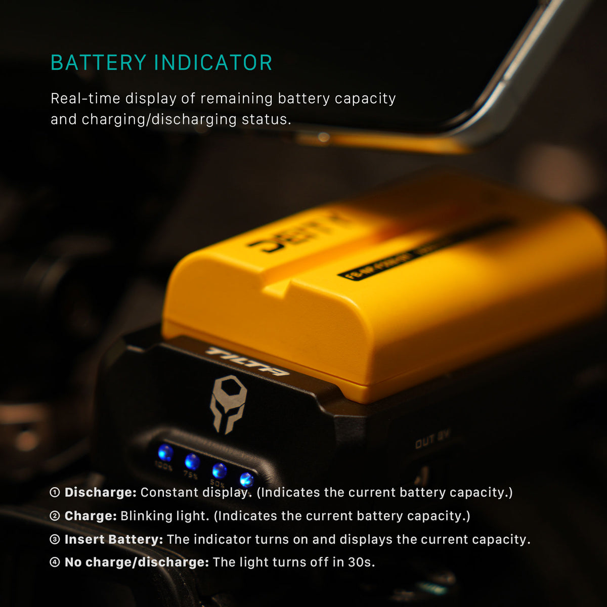 Tilta L Series Battery Plate – Black
