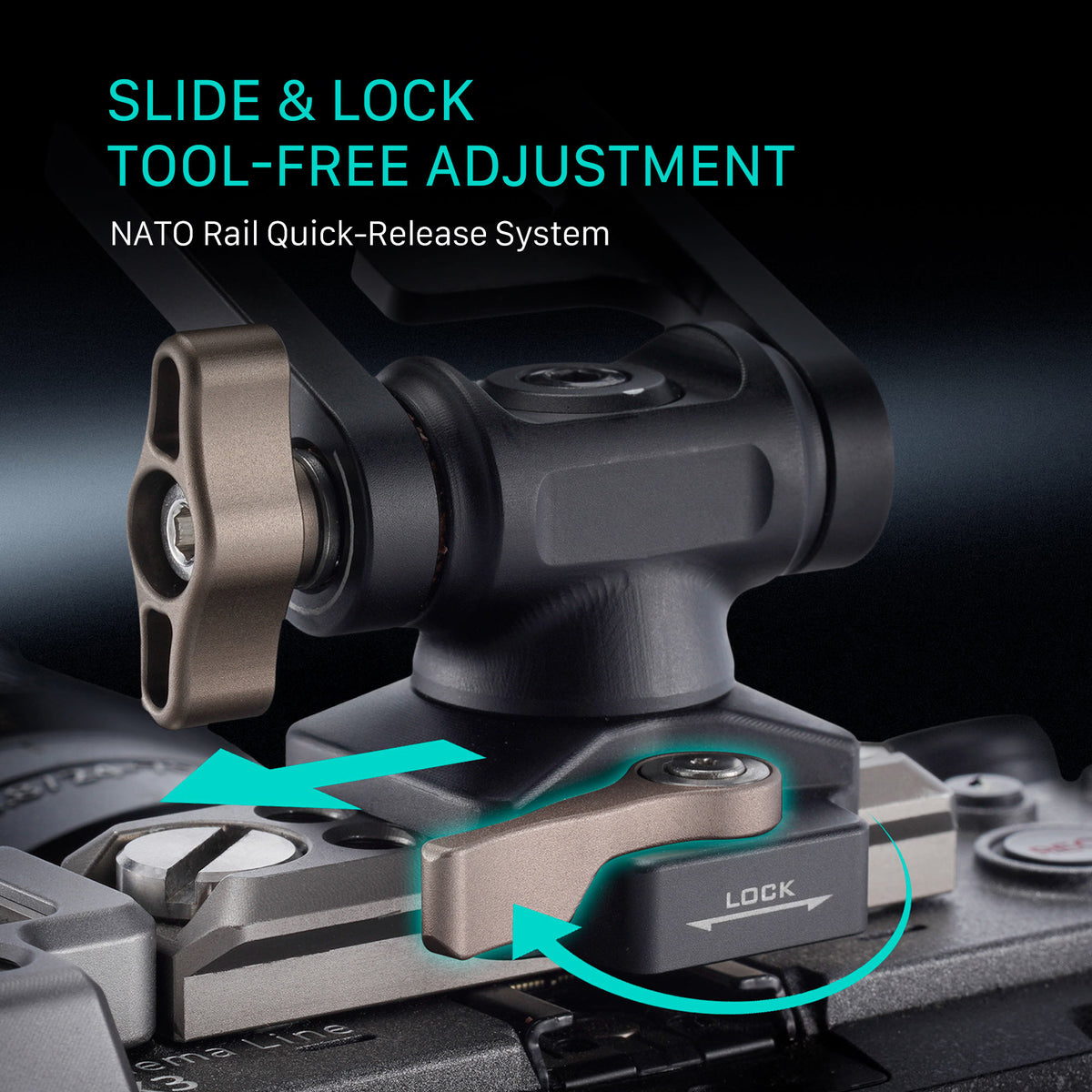Tilta Extended Pro Monitor Mount (NATO) - Black
