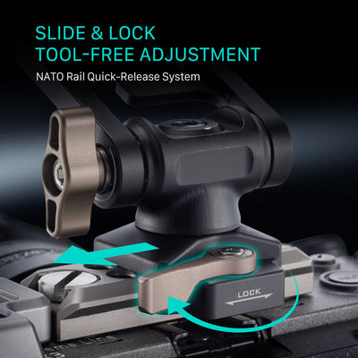 Tilta Extended Pro Monitor Mount (NATO) - Black