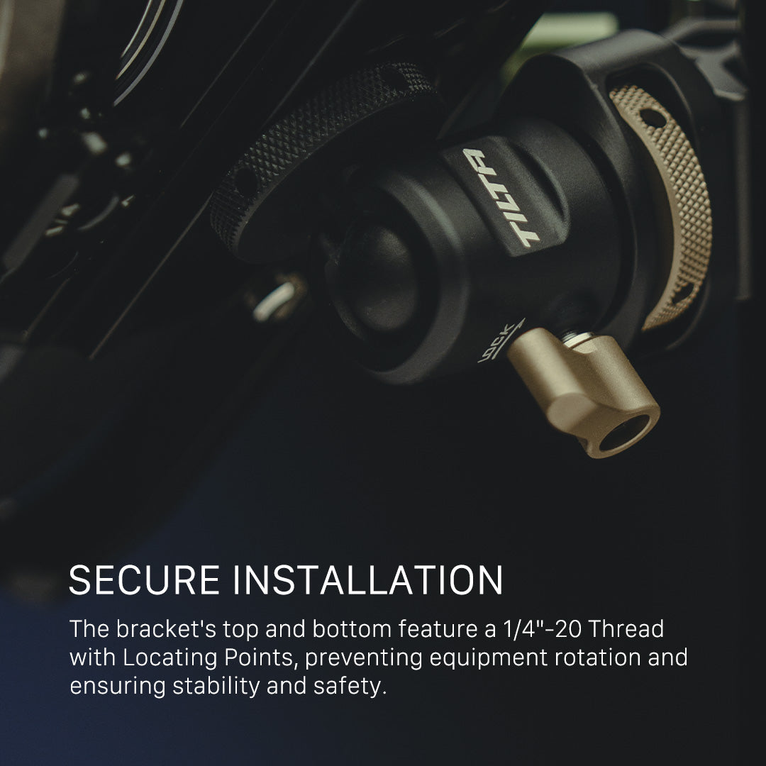 Tilta Mini Ball Head Mount (1/4"-20 with Locating Pins) - Black