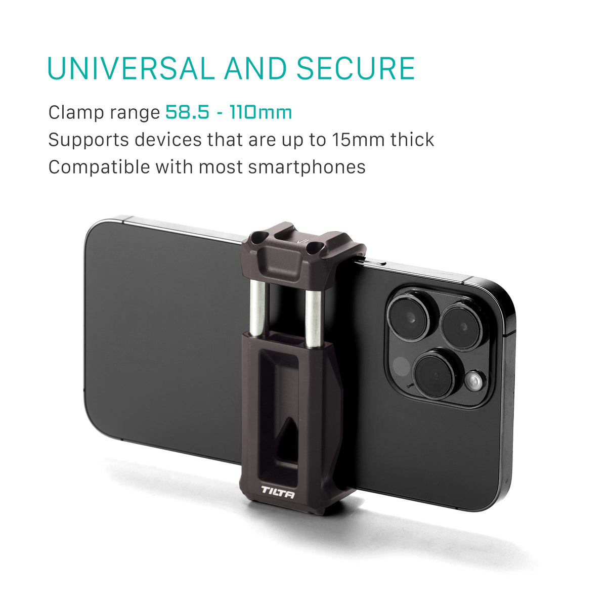 Tilta Adjustable Phone Mounting Bracket (1/4"-20) - Black