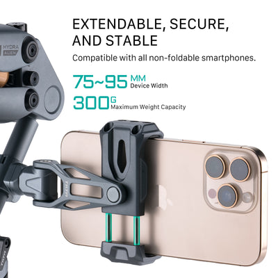 Tilta Rotatable Phone Mounting Bracket V2 (15mm) - Titanium Gray