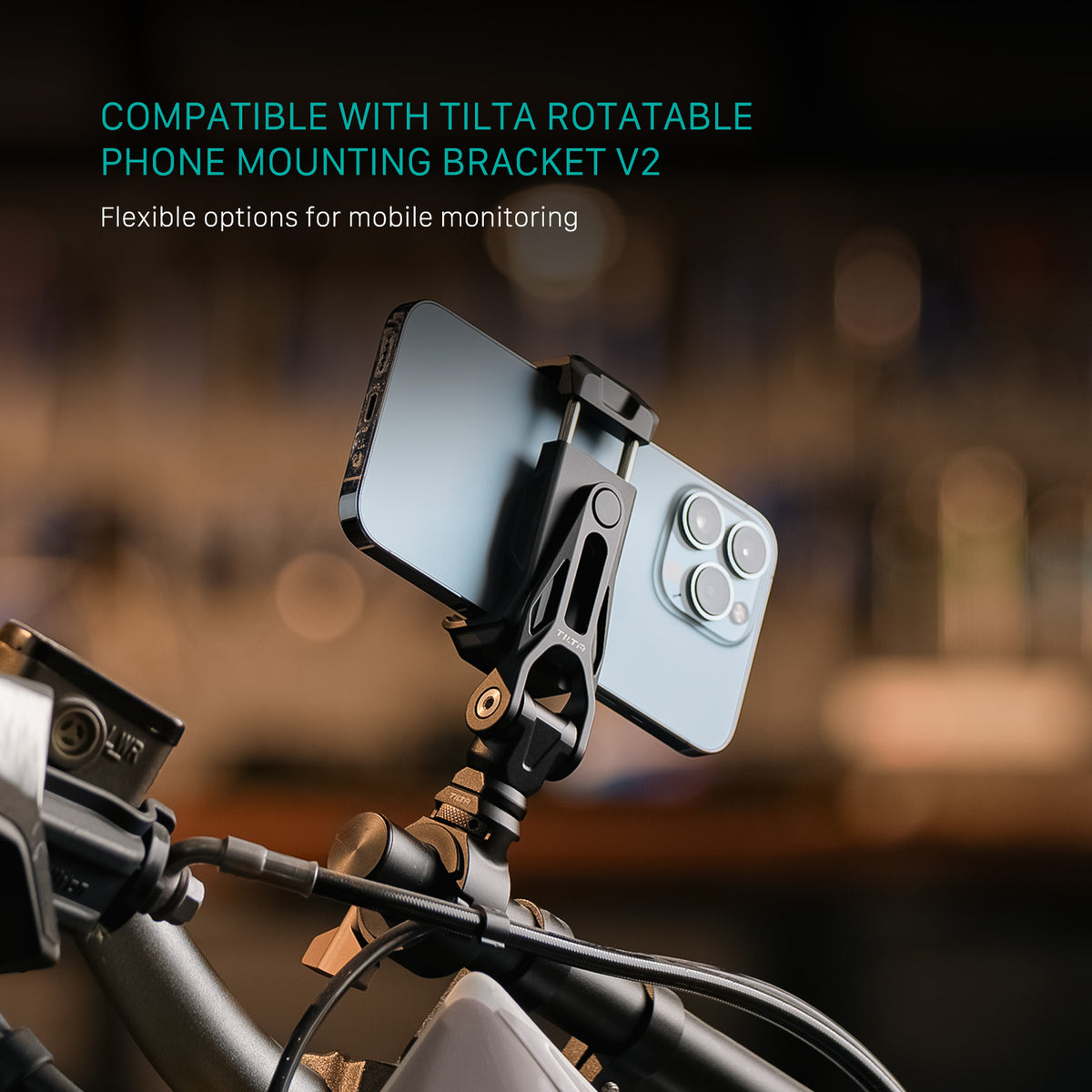 Tilta Handlebar Mount for Rotatable Phone Mounting Bracket V2 - Black