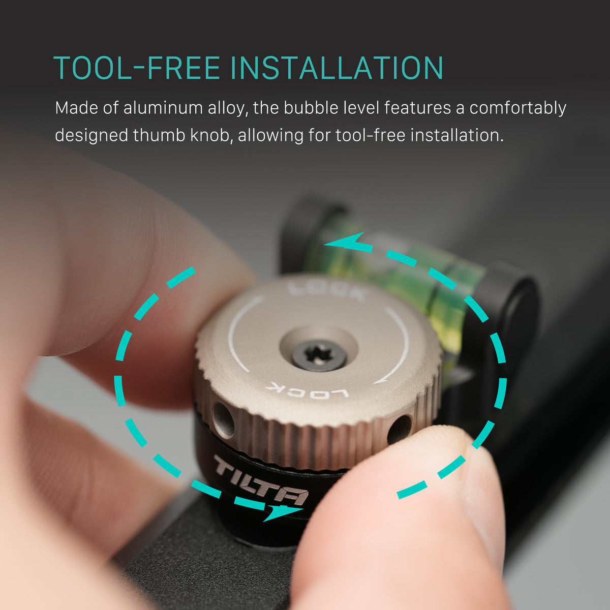 Tilta Rotatable Bubble Level - Black