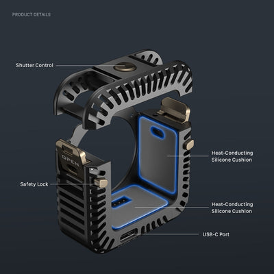 Tilta Cooling System for DJI Osmo Action 2 - DJI Gray