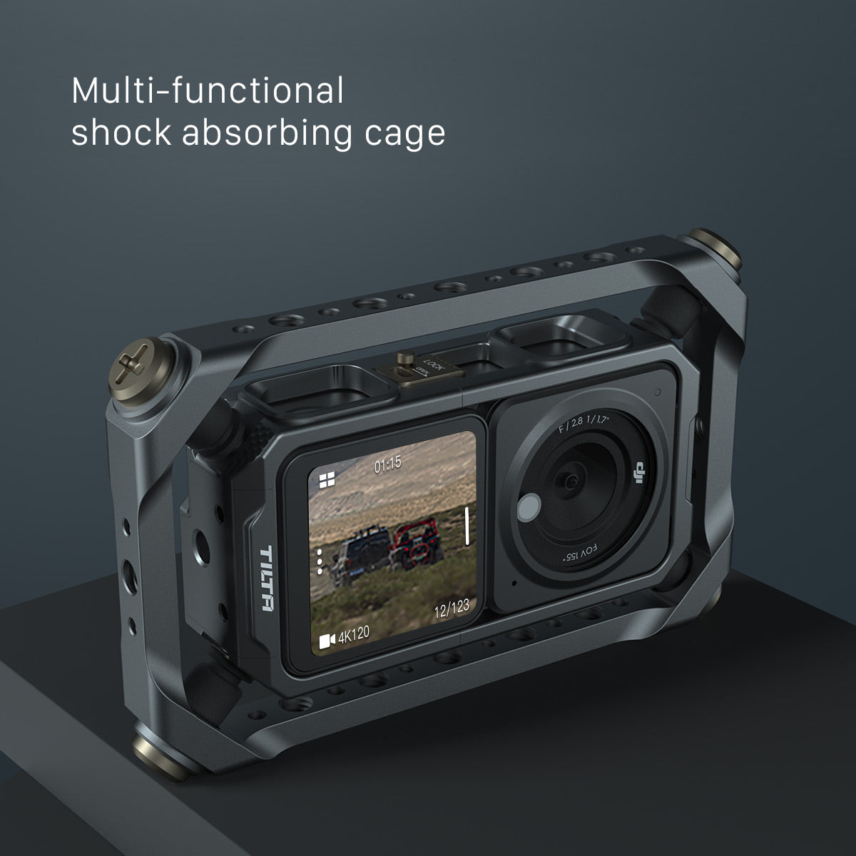 Tilta Shock Absorbing Frame for DJI Osmo Action 2 – DJI Gray