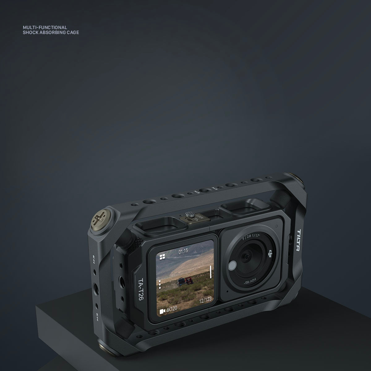 Tilta Shock Absorbing Frame for DJI Osmo Action 2 – DJI Gray