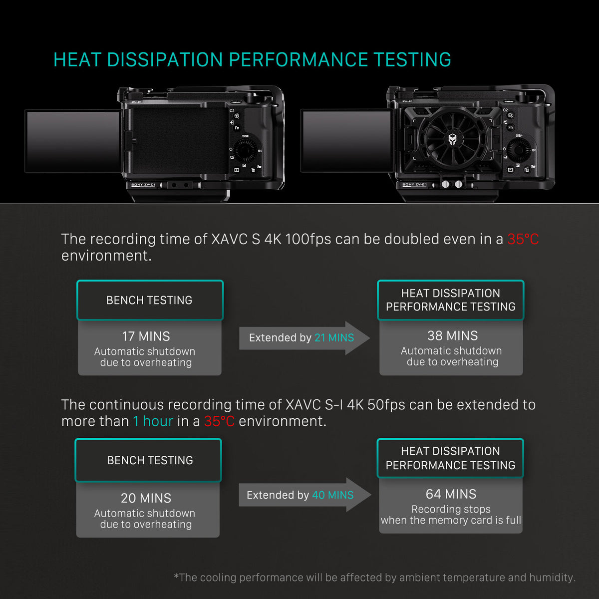Tilta Cooling System for Sony ZV-E1 – Black
