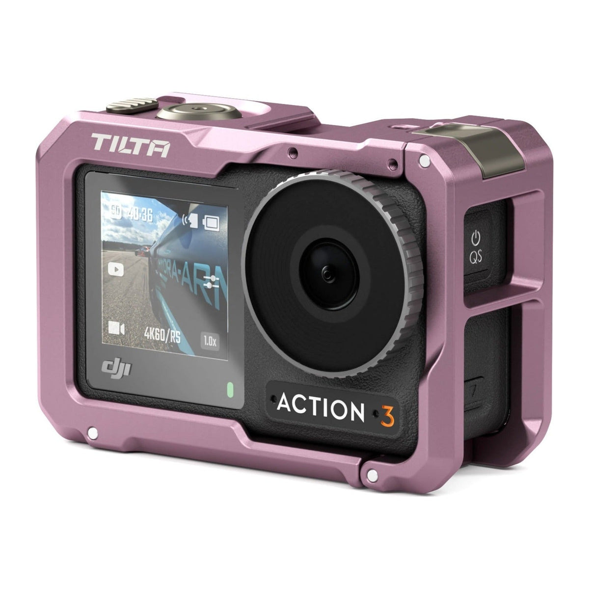 Tilta Camera Cage for DJI Osmo Action 3 Basic Kit - Pink