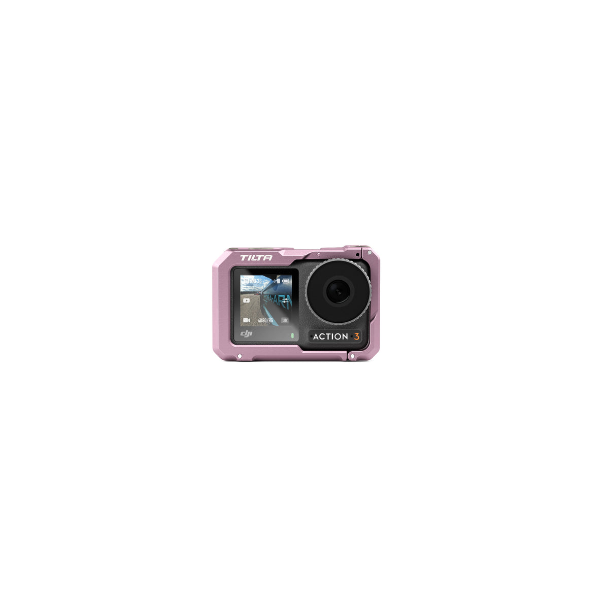 Tilta Camera Cage for DJI Osmo Action 3 Basic Kit - Pink