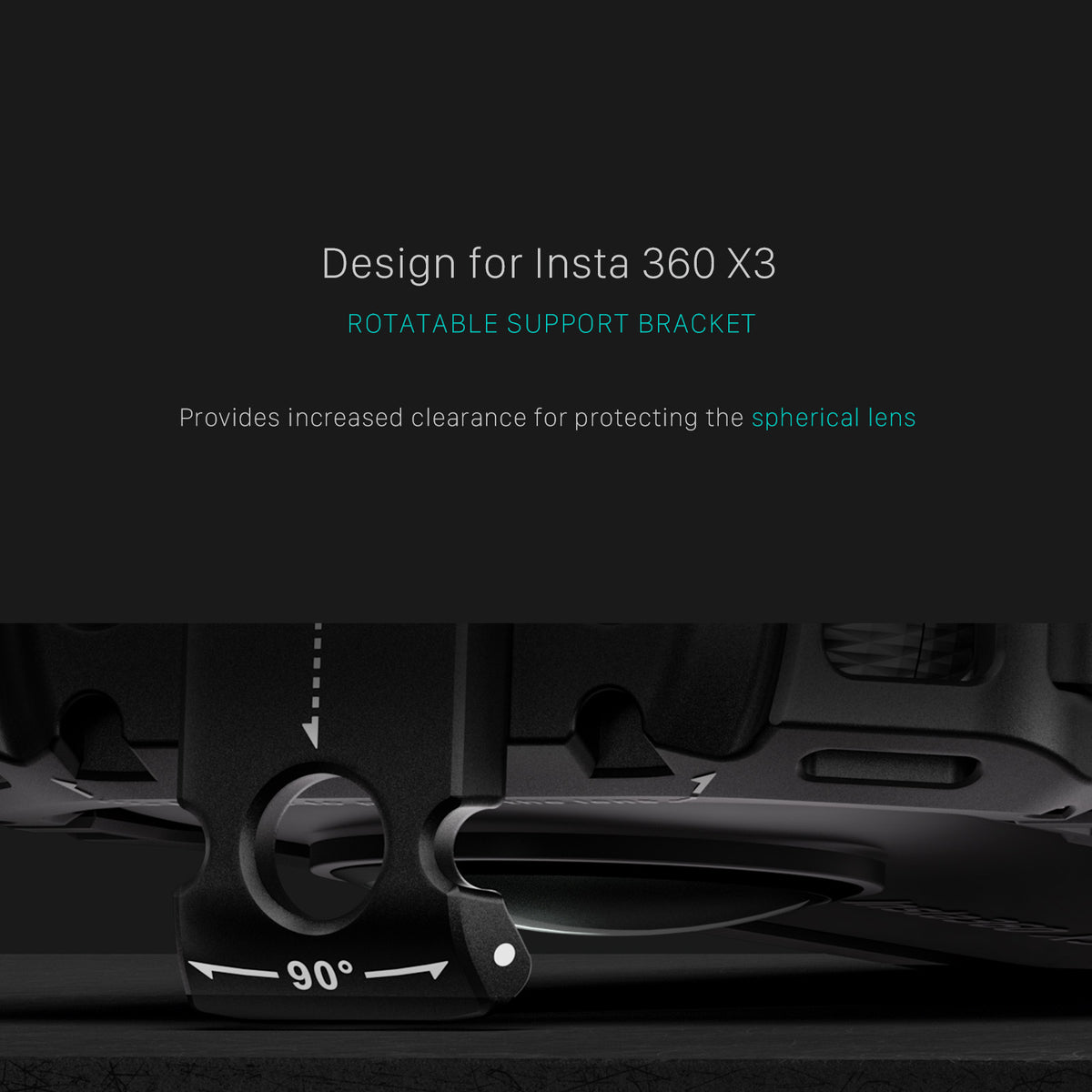 Tilta Full Camera Cage for Insta360 X3 - Black