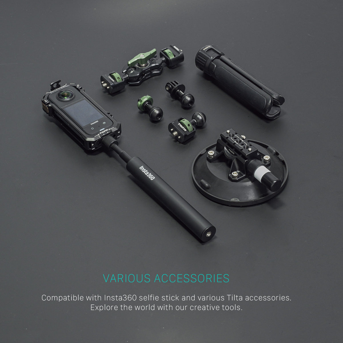 Tilta Full Camera Cage for Insta360 X3 - Black