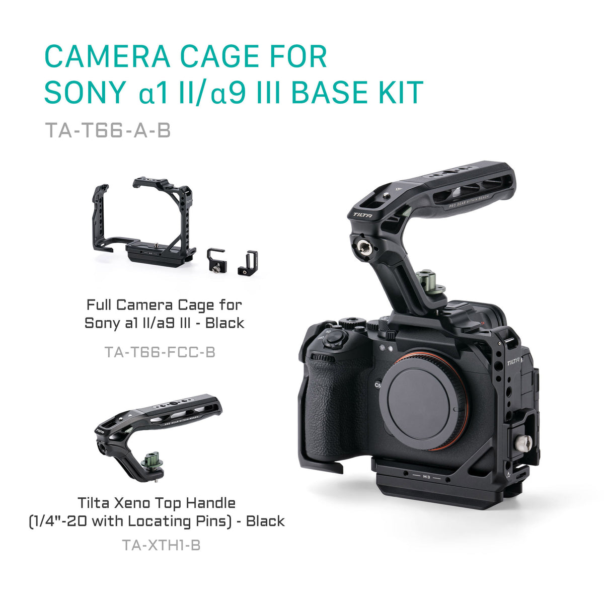 Tilta Camera Cage for Sony a1 II/a9 III Base Kit - Black