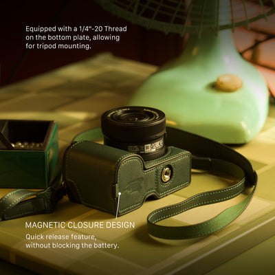 Tilta Leather Camera Case for Sony ZV-E10 II - Green