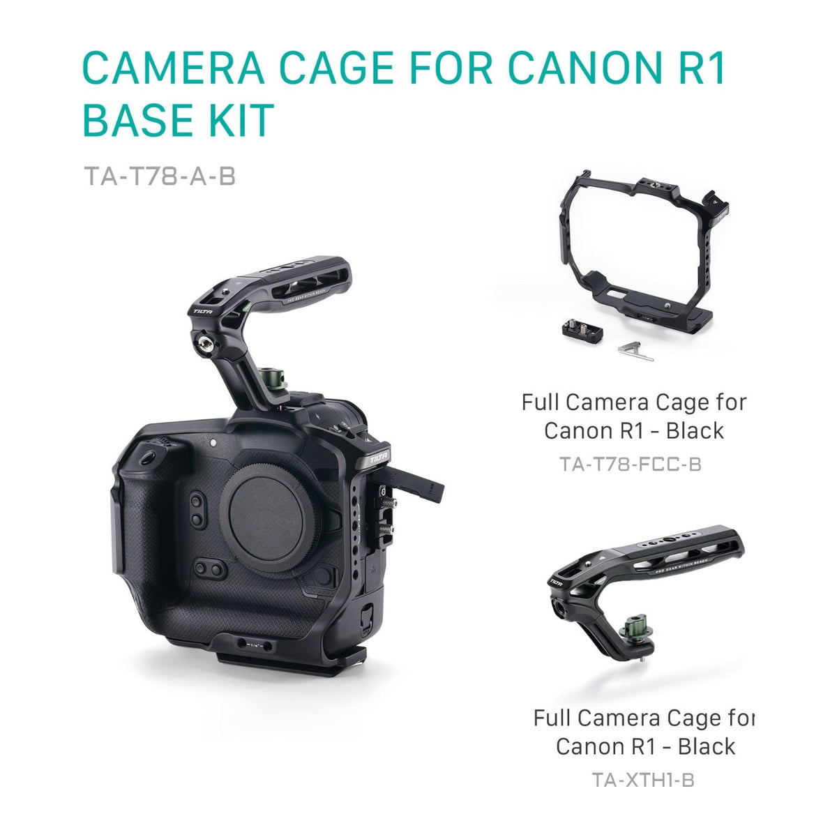Tilta Camera Cage for Canon R1 Base Kit - Black