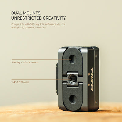 Tilta Quick Release Mounting Baseplate for Insta360 Ace Pro Series and X Series — Space Gray