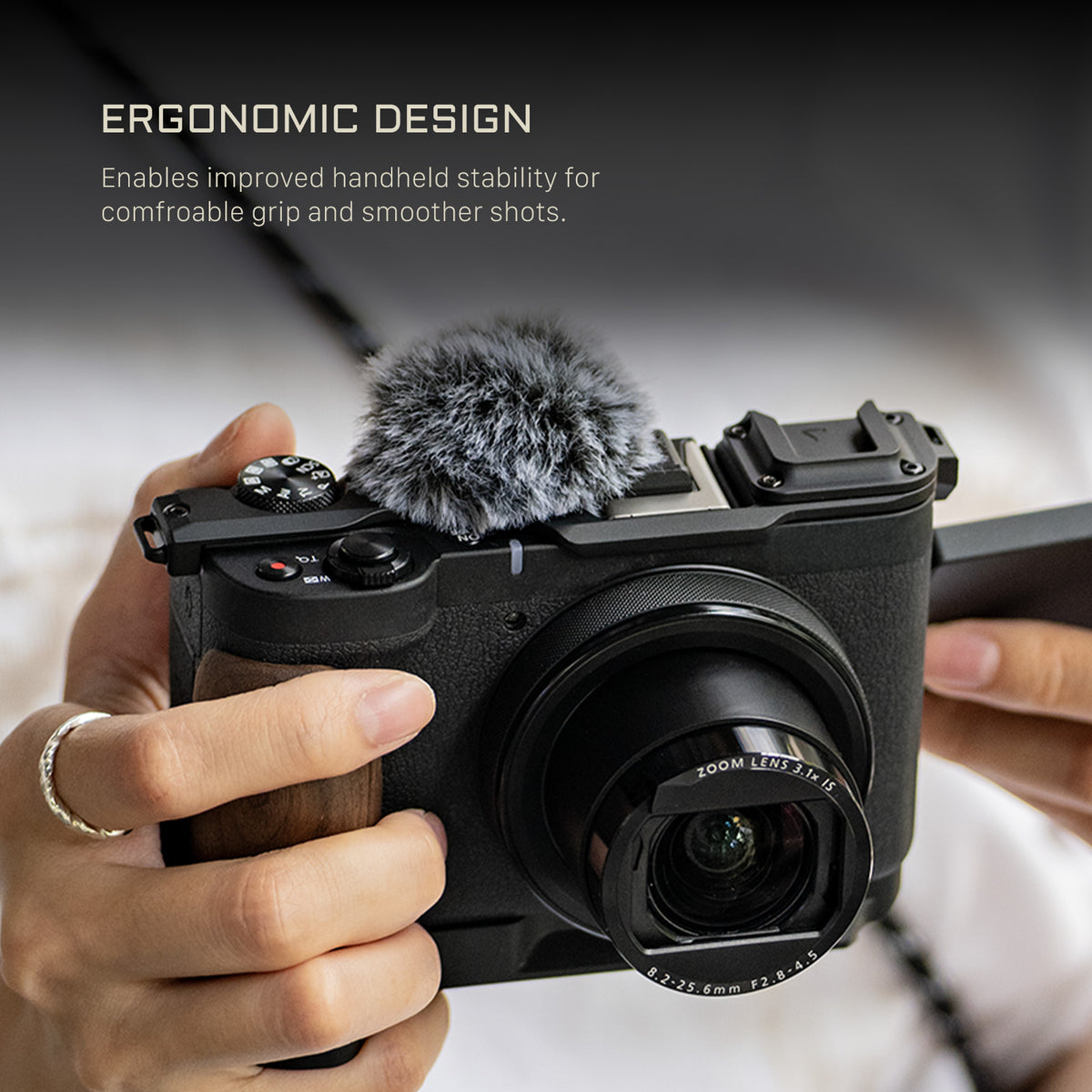 Tilta Vintage Camera Cage for Canon PowerShot V1 Base Kit - Black