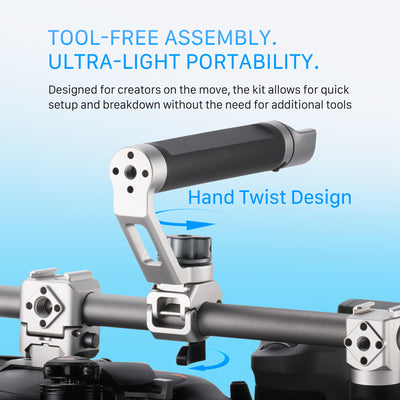 Tilta Handheld Support System for DJI Mavic 4 Pro - Titanium White