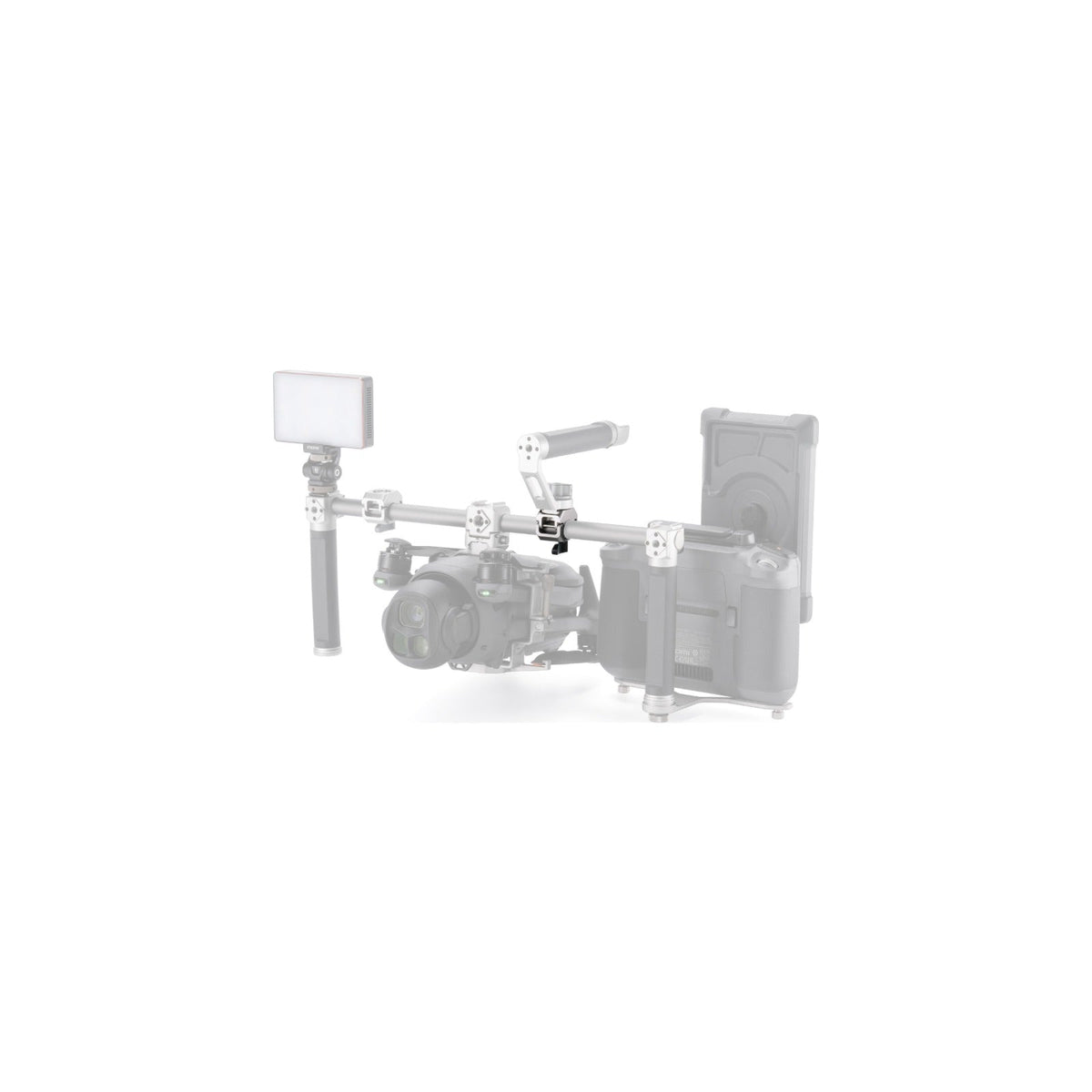 Tilta 15mm Rod Clamp Mounting Adapter with Cold Shoe (1/4"-20) - Titanium White