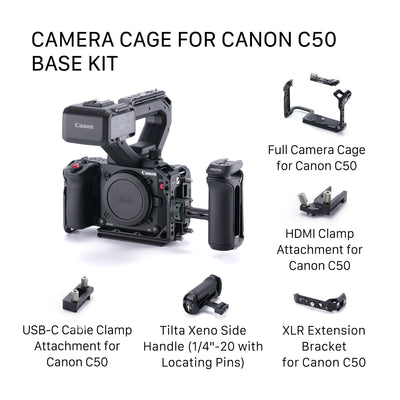 Tilta Camera Cage for Canon C50 Base Kit - Black