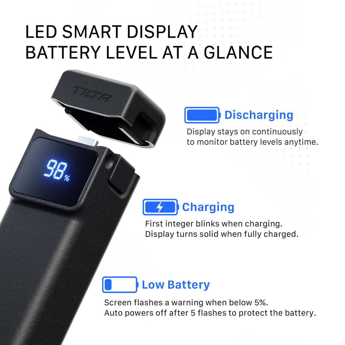 Tilta Portable Power Bank for Osmo Pocket 4 - Black