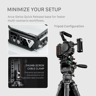 Tilta Camera Cage for Nikon ZR Base Kit - Black