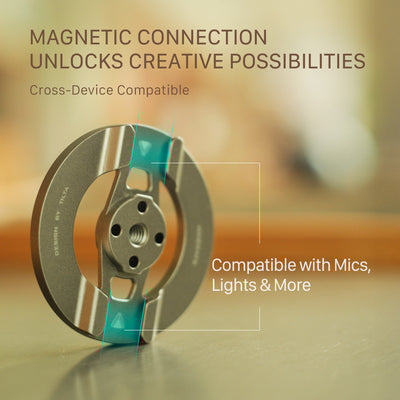 Tilta Universal Magnetic Mounting Bracket (1/4"-20) - Titanium Gray
