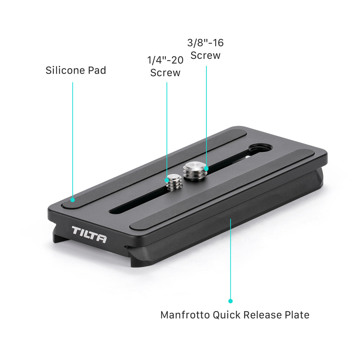 Tilta Manfrotto Universal Quick Release Plate - Black