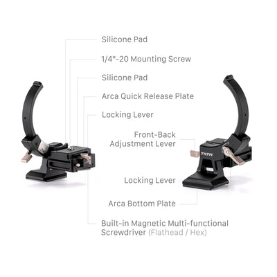Tilta Adjustable Vertical Camera Support Bracket – Black