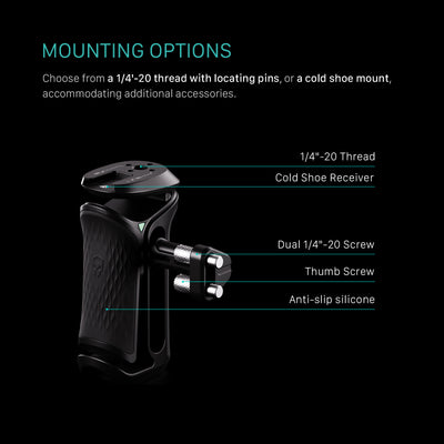 Tilta Xeno Side Handle (Dual 1/4"-20) - Black