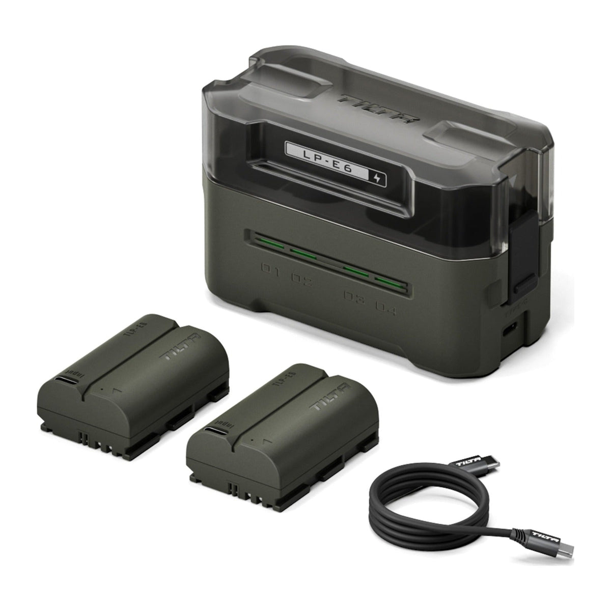 Tilta LP-E6P Charging Station Battery Kit (2 Batteries) - Green