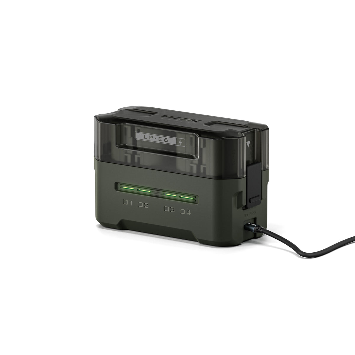 Tilta LP-E6P Charging Station Battery Kit (4 Batteries) - Green