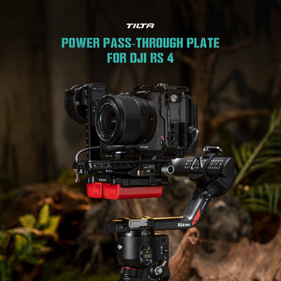 Tilta Battery Plate to DJI RS 4 Power Pass-through Plate Kit - V Mount