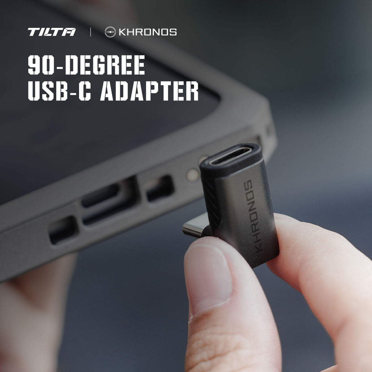 Tilta Khronos 90-Degree USB-C Adapter - Space Gray